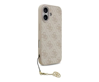 Etui / obudowa na smartfona Guess 4G Charms Collection MagSafe do iPhone 17 różowy